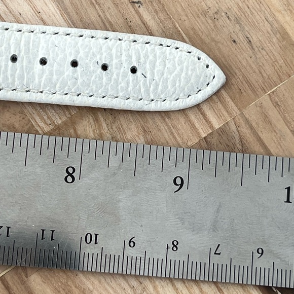 Seiko Kinetic Rare Automatic Men’s Watch Blue Dial White Leather Strap Date - Picture 17 of 17